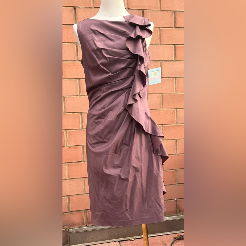 Suzie Chin Mauve Ruffled Dress - NWT size 6